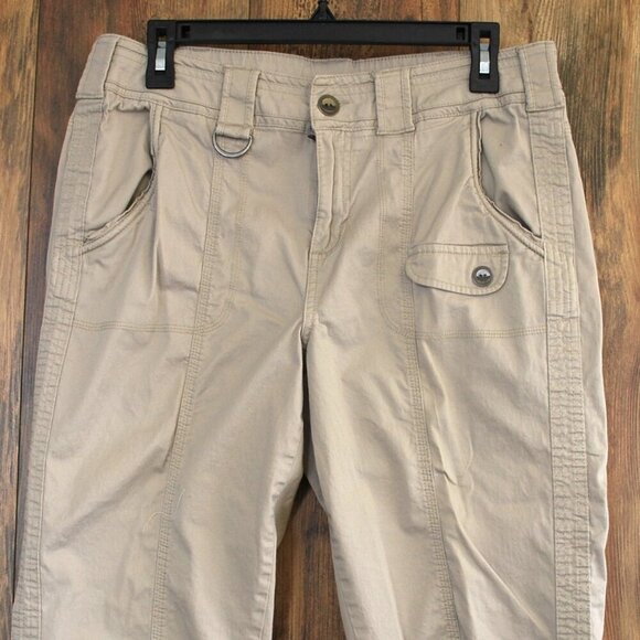Style & Co Women's Capri Khaki Pants 10 - Picture 2 of 5